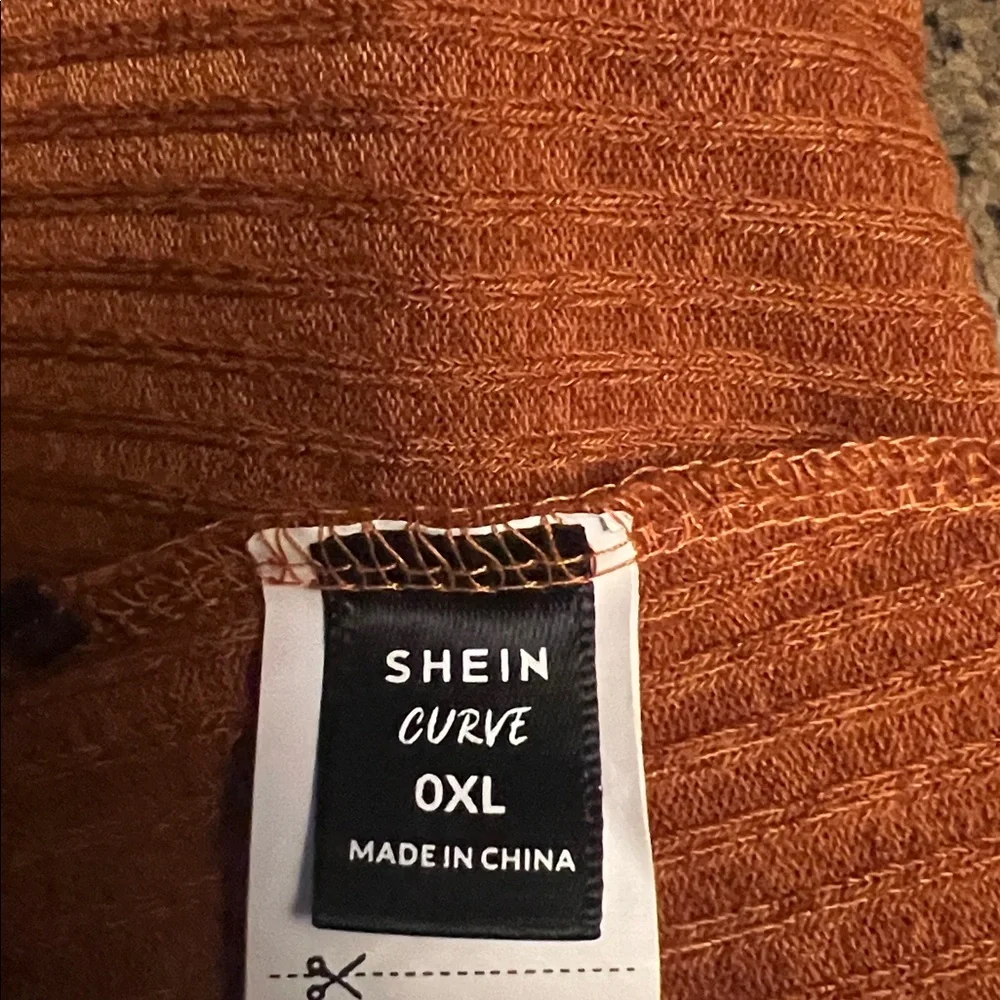Rust Ribbed Skirt - Picture 9 of 9